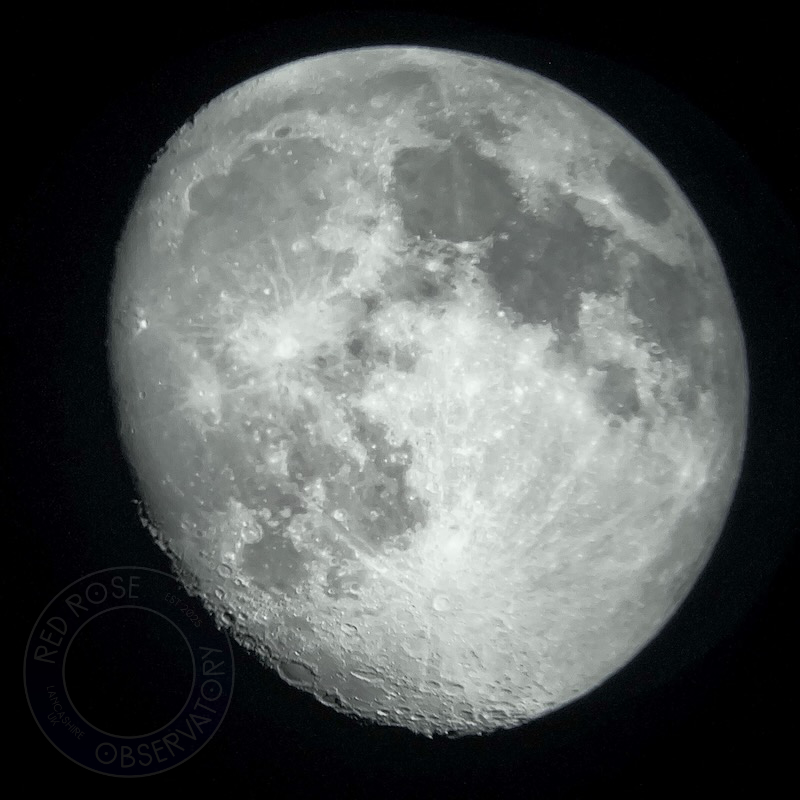 The very first astrophoto that I took, pointing a phone camera down the eyepiece of a telescope, 13th Apr 2022